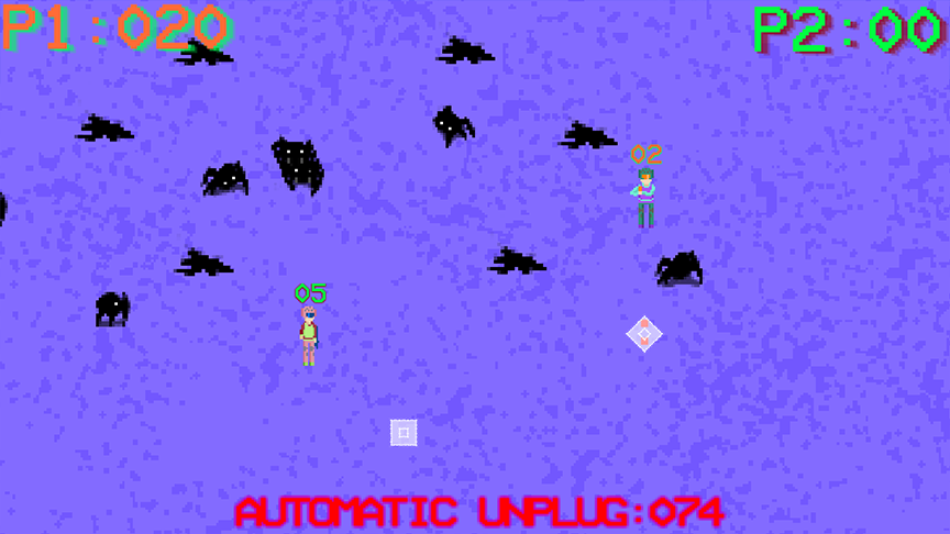 View full size version of gameplay during a large group of enemies