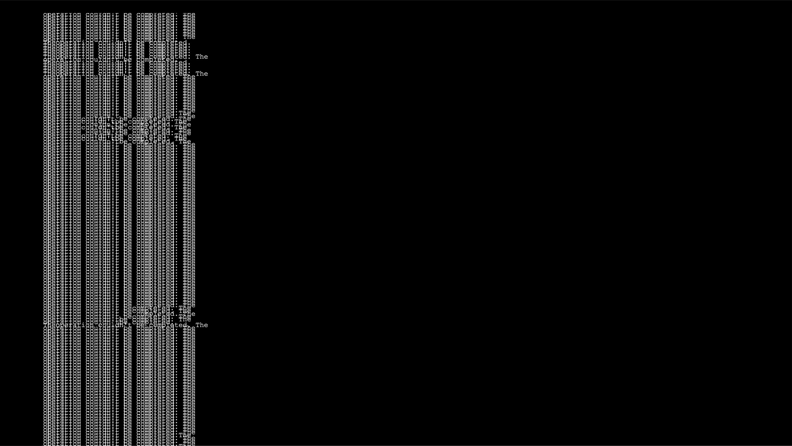 View full size version of a column of glitched white lines on a black background